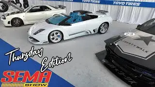 Czwartkowy spacer po torach Toyo Tires Tread i Hoonigan Pits podczas Sema 2025