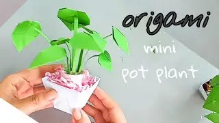 Shorts / How to make a paper plants / pot plant / Easy origami
