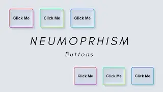 How to make cool Neomoprhism Buttons