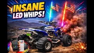 INSANE LED Whips for ATV & UTV! 🔥 Ehaho 3FT RGB Whip Lights Review + Install
