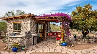 52 Stunning Spanish Stone House Designs With Outdoor Kitchens And Desert Landscapes