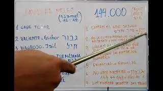 Los 144.000 , sus Atributos y David ha Melej - Alef Tav Emeth את אמת