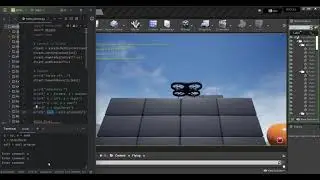 Moving quadcopter in AirSim and unreal environment 2025 #AirSim #AutonomousSimulation #unrealengine