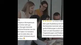 NetZero Academy - Kundenfeedback zu unseren praxisnahen Weiterbildungskursen zum Energieberater
