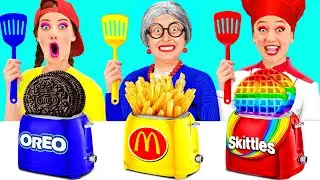 Reto De Cocina Yo vs Abuela | Recetas de Comida Divertidas de TeenTeam Challenge