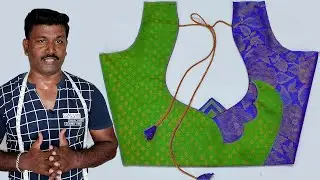 Cut Work Model Blouse Stitching for Beginners | Tailor Bro
