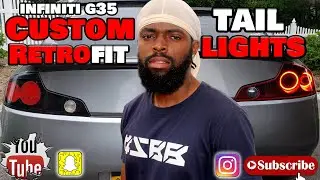 How to install CUSTOM Retrofit tail lights infiniti g35  (GTR Tail Lights)