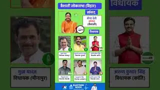 वैशाली लोकसभा (बिहार) के सांसद और सभी विधायक 2024 | Vaishali MP MLA List |