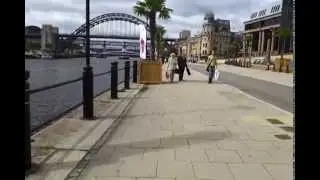 A beautiful day out on newcastle quayside
