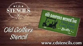 Semi-Pro Stenciling with Jen and Lindsey - Old Golfers Stencil