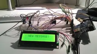 Arduino SMS Pager/display/buzzer/control
