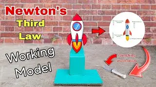 newtons third law of motion working model science project for exhibition - howtofunda physics 🚀
