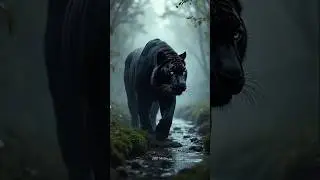 The Rare Black Tiger of India 🐅 #facts #amazingfacts