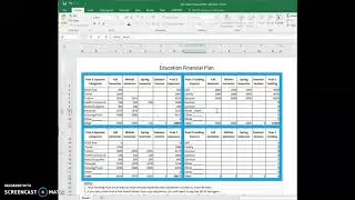 Education Financial Plan Template - Excel