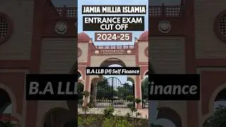 JMI B.A LLB(H) Self Finance 3rd Cut Off 2024 | Jamia Millia Islamia University Cut Off 2024