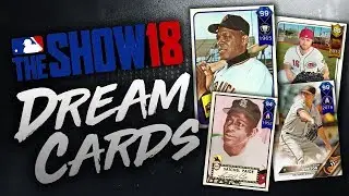 WILLIE MAYS & SATCHEL PAIGE! MLB THE SHOW 18 DREAM CARDS