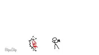 Stickman negr. VS stickman rojo