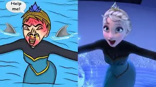 Frozen 2 Elsa Funny Drawing Meme | 