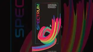 Spectrum effect 🥰 #tutorial #graphicdesign #tipsandtricks #spectrum #art #design #creative #drawing