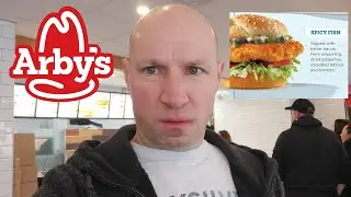 Arby's Spicy Fish Sandwich with bonus White Cheddar Macaroni!