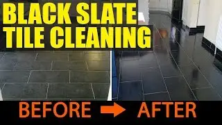 Cleaning Black Slate Tiles in Portsmouth