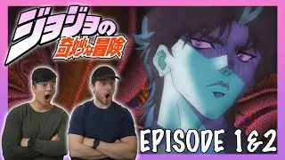 ENTER DIO!! JoJo's Bizarre Adventure Episode 1+2 REACTION!