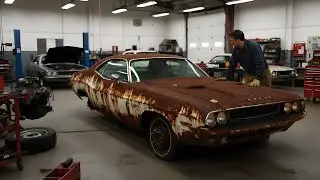 ASMR Ai Car Restoration POV 4K &ndash; Full Restoration of a 1970 Dodge Charger (Satisfying Sounds)