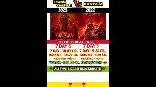 Kantara Chapter 1  Vs  Kantara Day 7 Box Office Collection #shortsfeed Rishab Shetty