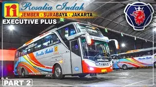 #2 JEMBER - JAKARTA || 18 JAM 936 KM Naik Bus Rosalia Indah SCANIA K360 SHD 119