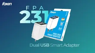 FOXIN Dual USB Smart  Mobile Adapter FPA 231 | Made in India