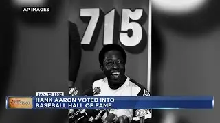 January 13, 1982 - Hank Aaron is voted into the Baseball Hall of Fame