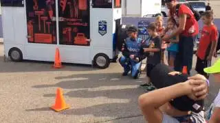 NASCAR driver Regan Smith goes up against kids in R/C racing