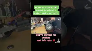 Traxxas slash 2wd cheap brushless motor and esc test slow motion