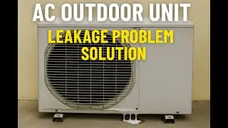 AC outdoor unit leakage problem solution | Gas Charging | vacuum | flaring tool