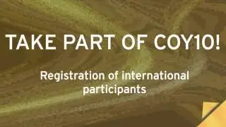International applications - COY1O