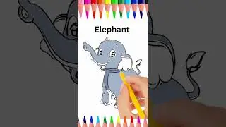 draw elephant baby elephant drawing colour  #drawing