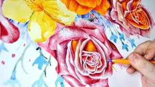 Hand drawn flowers by Paul Alexander Thornton