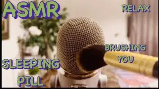 ❗️ASMR❗️BRUSHING YOU TO SLEEP!!(2min)#asmr #relaxation #sleep #microphonebrushing #blueyetiasmr