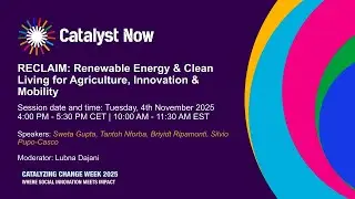 CCW2025 : RECLAIM - Renewable Energy & Clean Living for Agriculture, Innovation & Mobility