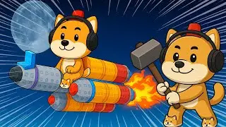 BAKAR-BAKAR ROBUX DEMI ROCKET SAMPAI BULAN! - Build a Rocketship Indonesia