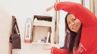 DIY MINI CABINET MADE FROM PLASTIC FRUIT CRATE