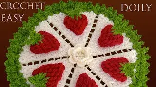 CENTRO DE MESA A CROCHET Punto Jazmín tejido paso a paso con fresas 3D y borde de hojas
