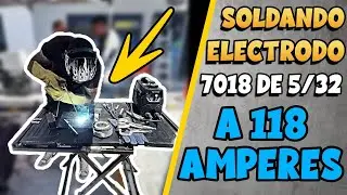 🔥Quemando 7018 De 5/32 Con INVERSORA De 200 Amperes 😲