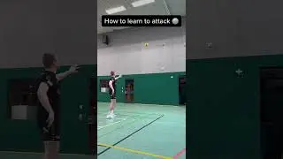 How to learn a volleyball attack step by step 🏐💪 #volleyball