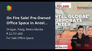 On Fire Sale! Pre-Owned Office Space in Antel Global Corporate Center in Ortigas Pasig