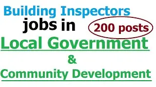 Building Inspector Jobs in Local Government & Community Development