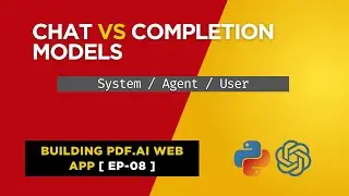 LLM Basics Explained: Completion vs. Chat Models (LangChain Ready!) | Ep - 08 Pdf.ai Clone Web App|