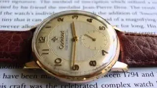 Cortebert Turkish rail road  vintage men's wristwatch 1950's