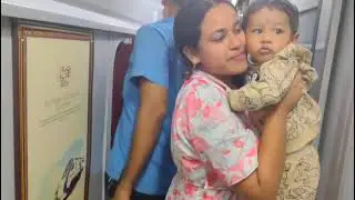 The cutest passenger I met on the train 🥰being unknown he started loving me like a family member 😍🥹