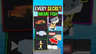 EVERY SECRET MEME FISH in Roblox Fisch..
